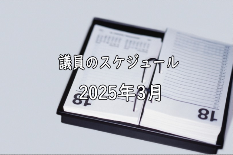 2025年3月のスケジュール